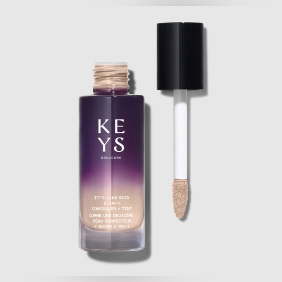 NWT KEYS Soulcare It’s Like Skin 2-in-1 Concealer and Tint 130-N Extra Light - Picture 2 of 2